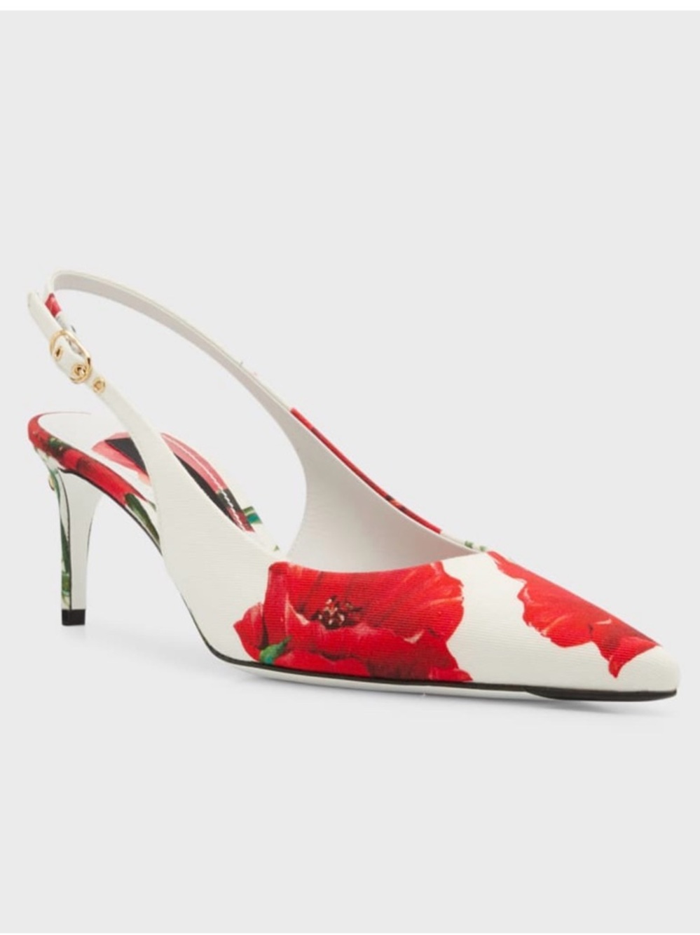 Dolce&Gabbana
Floral Cotton Slingback Pumps
Excellent condition 
Box & dust bags - Picture 2 of 11